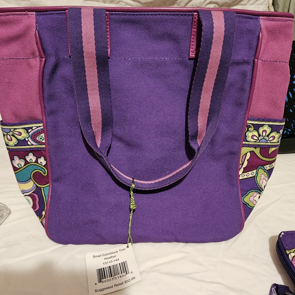 Vera Bradley small Tote bag, Wallet, and ID case.